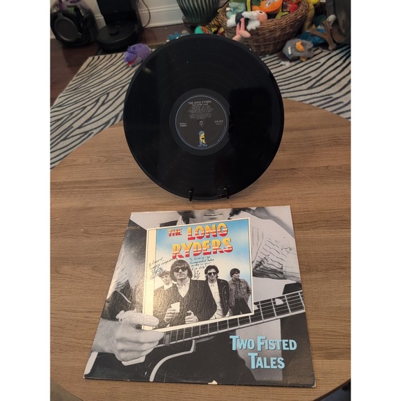 The Long Ryders Two Fisted Tales 1987 Island 90594-1 Vinyl LP SIGNED BY BAND - Picture 1 of 2